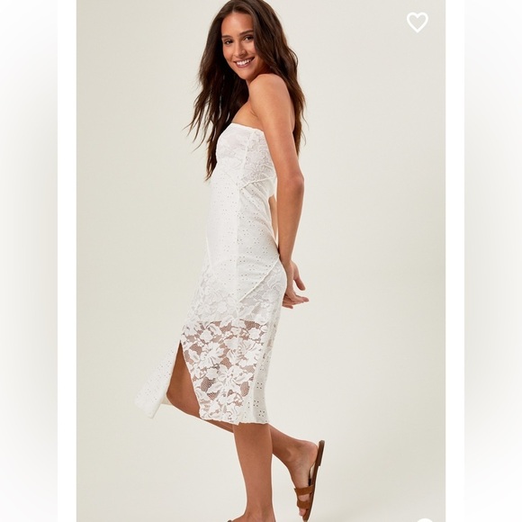 New with tags altard state jasmine midi lace strapless dress - Picture 2 of 4